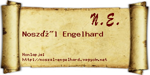 Noszál Engelhard névjegykártya